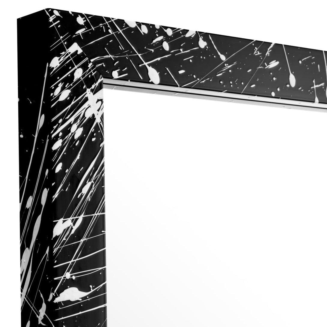 Mirror Reflection Of Eccentricity Black Artistic Wooden Frame Accessories Eichholtz