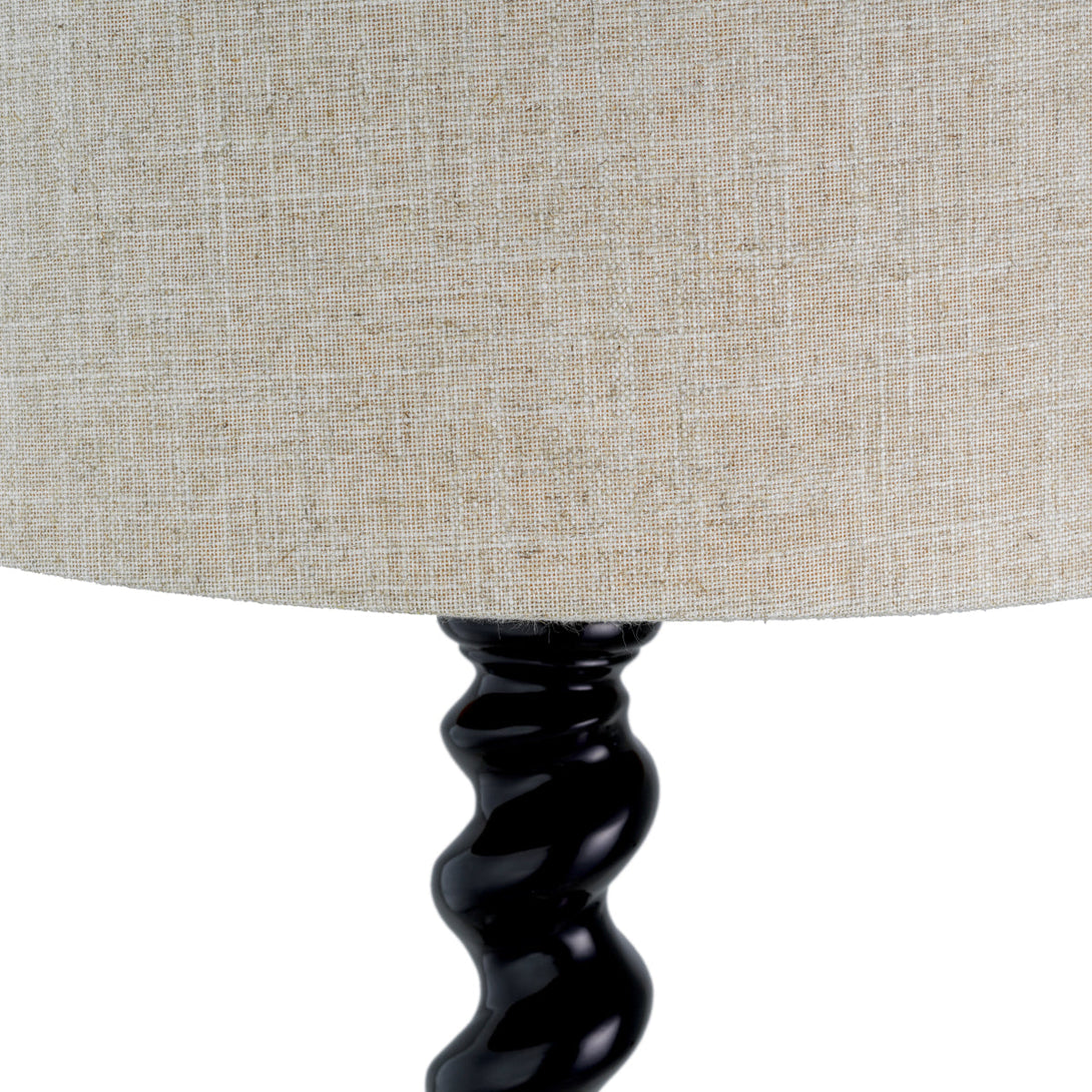 Table Lamp Massimo Piano Black Finish Lighting Eichholtz