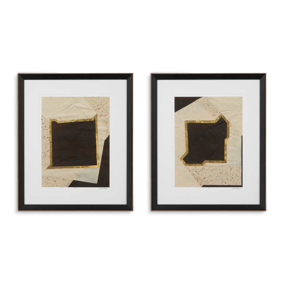Print Creased Umber by Vanna Lam set of 2 Accessories Eichholtz