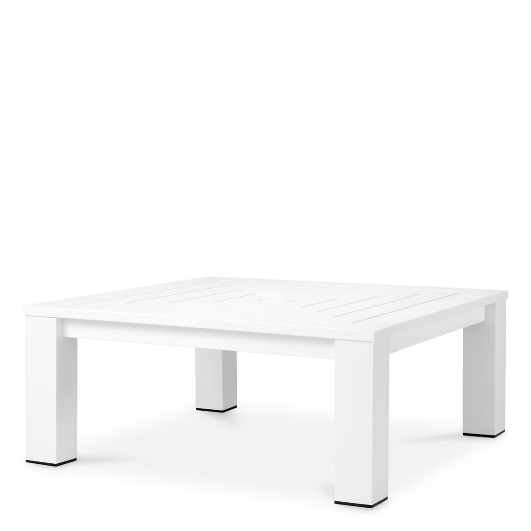 Outdoor Coffee Table Vistamar Matte White Finish Outdoor Eichholtz