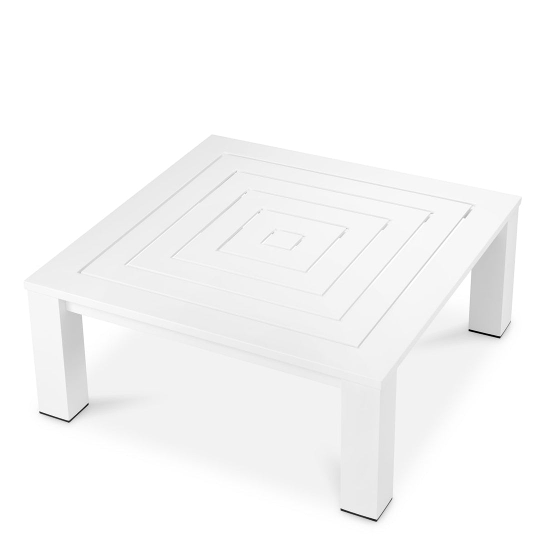 Outdoor Coffee Table Vistamar Matte White Finish Outdoor Eichholtz