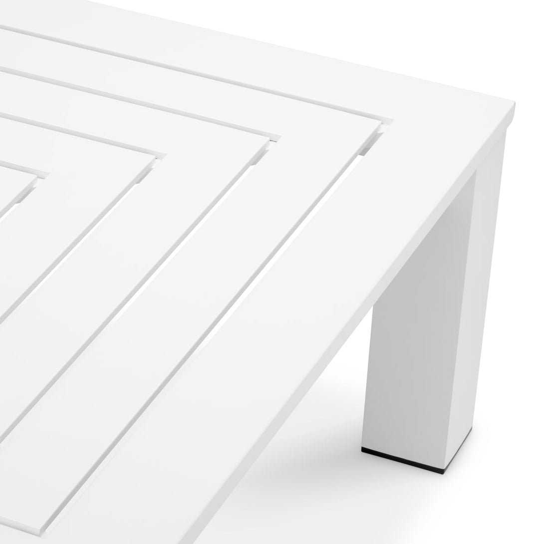 Outdoor Coffee Table Vistamar Matte White Finish Outdoor Eichholtz