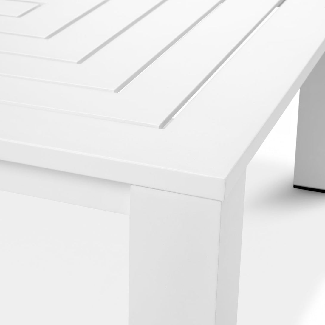 Outdoor Coffee Table Vistamar Matte White Finish Outdoor Eichholtz