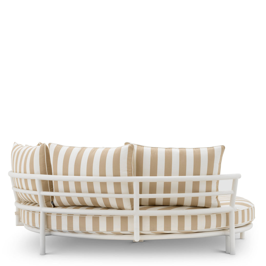 Outdoor Bed Laguno Matte White Finish Outdoor Eichholtz