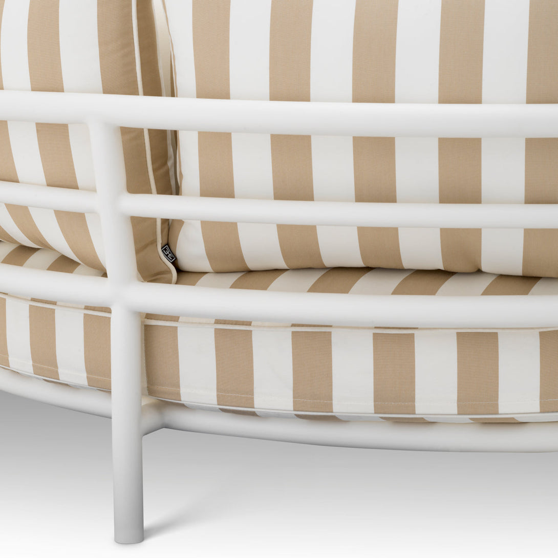 Outdoor Bed Laguno Matte White Finish Outdoor Eichholtz