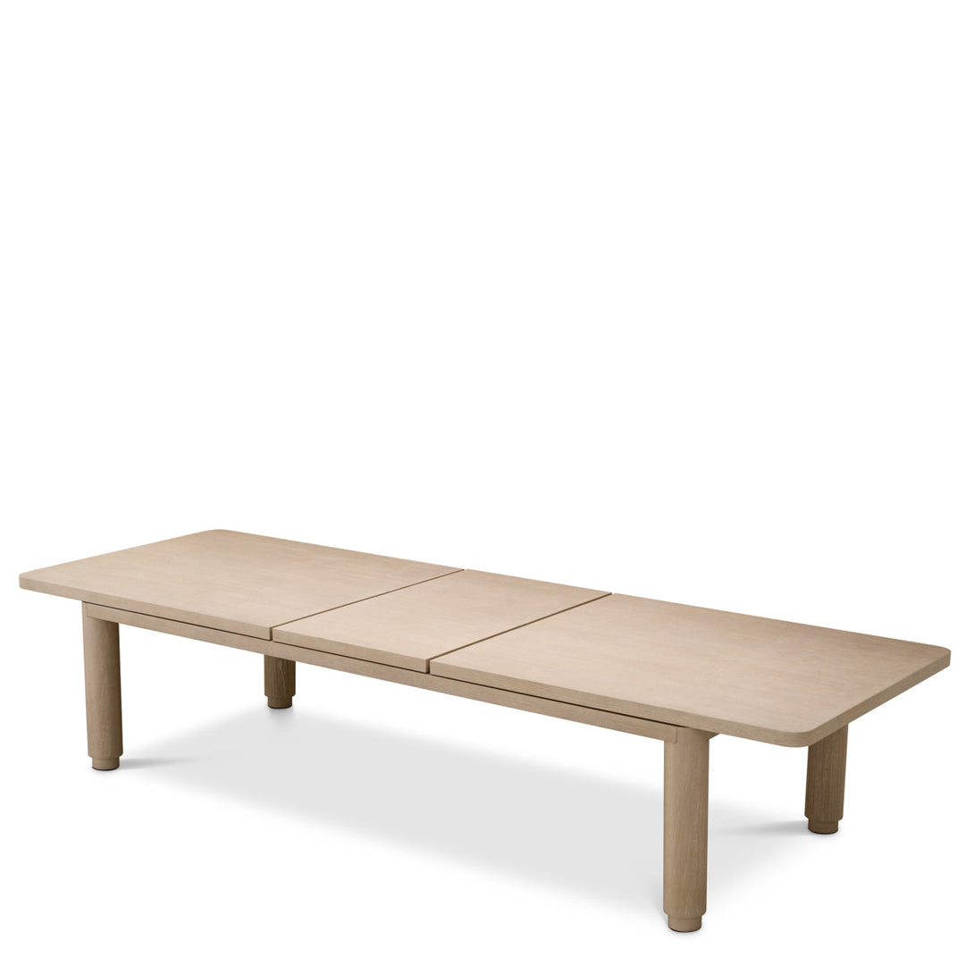 Extendable Dining Table Atelier L Washed Oak Veneer Furniture Eichholtz