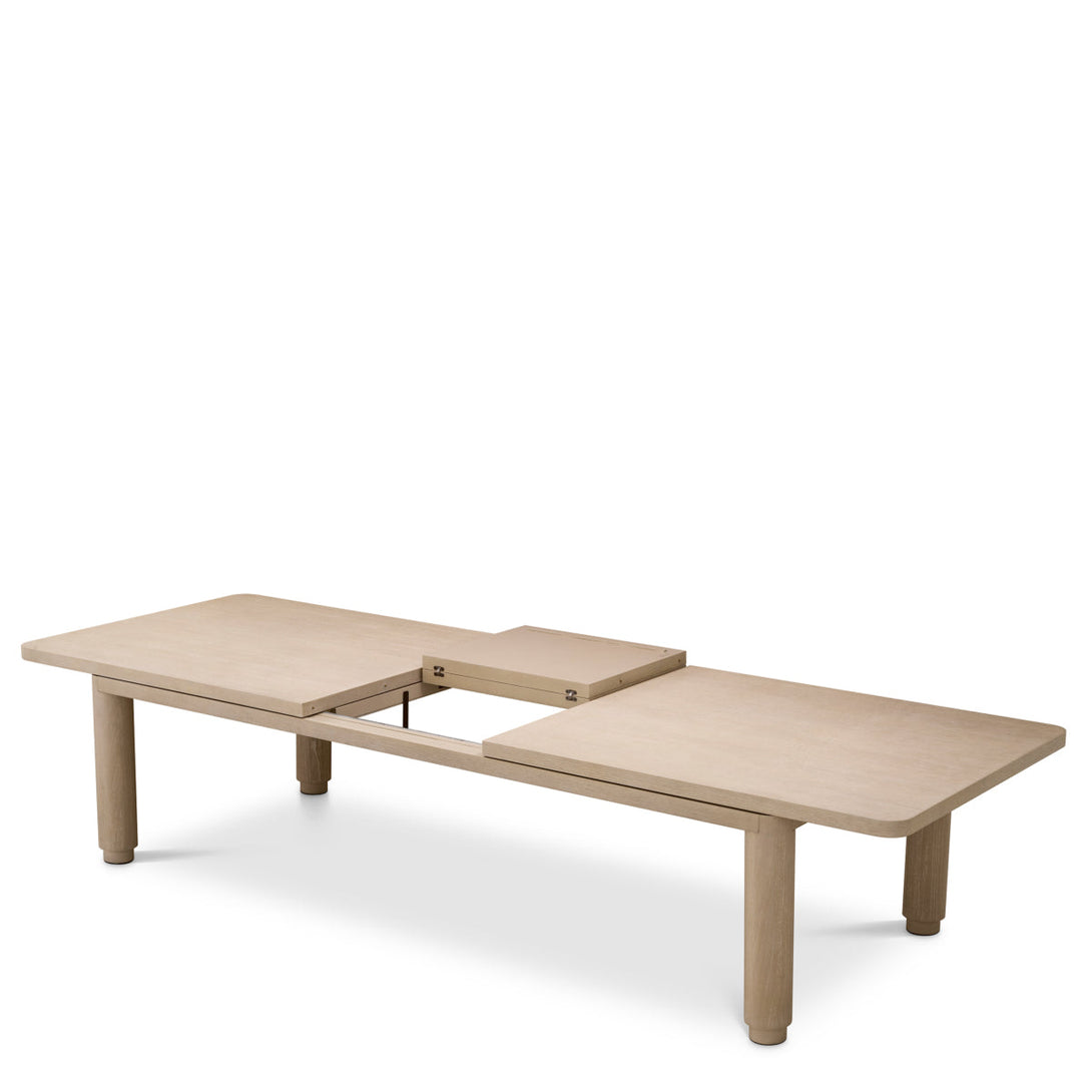 Extendable Dining Table Atelier L Washed Oak Veneer Furniture Eichholtz