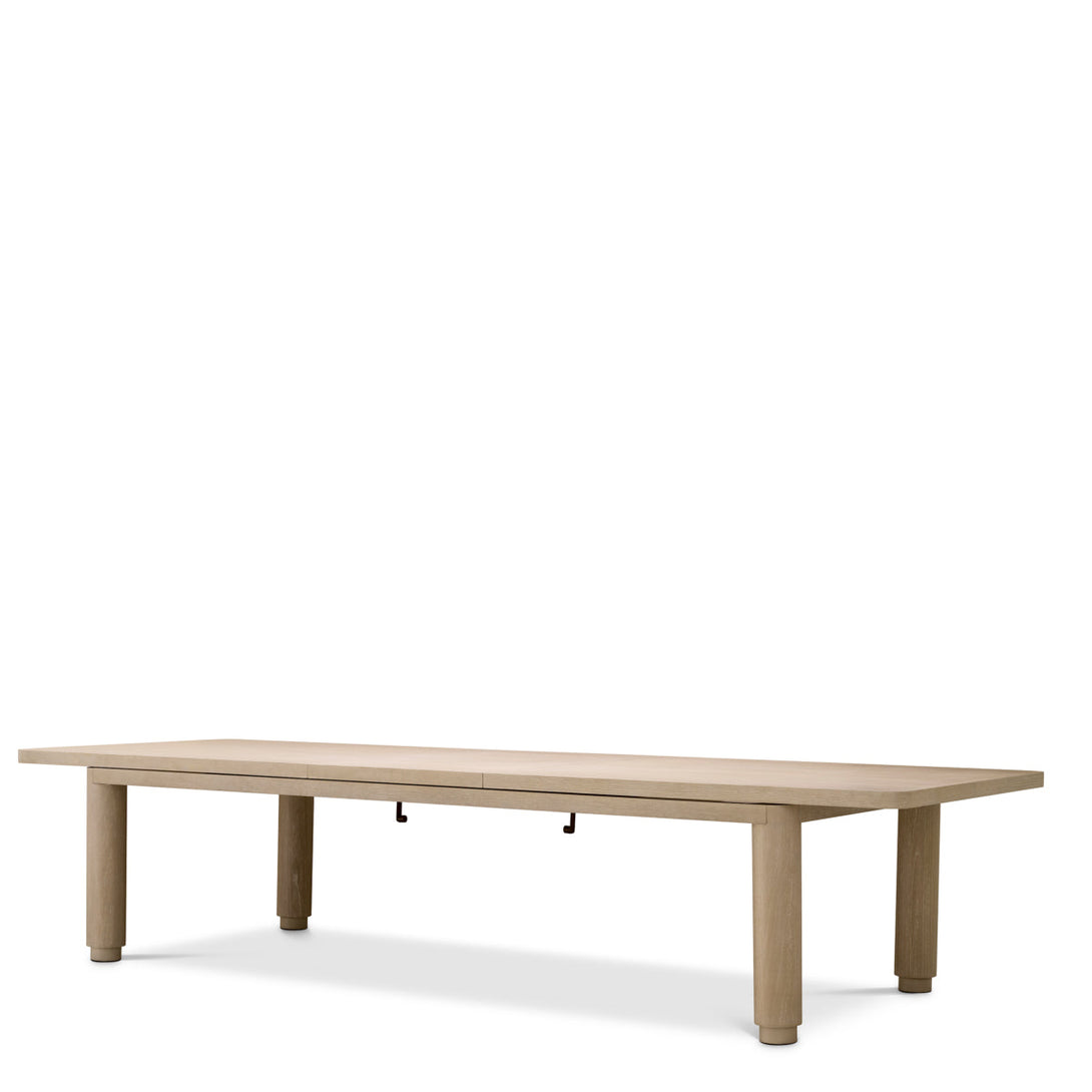 Extendable Dining Table Atelier L Washed Oak Veneer Furniture Eichholtz