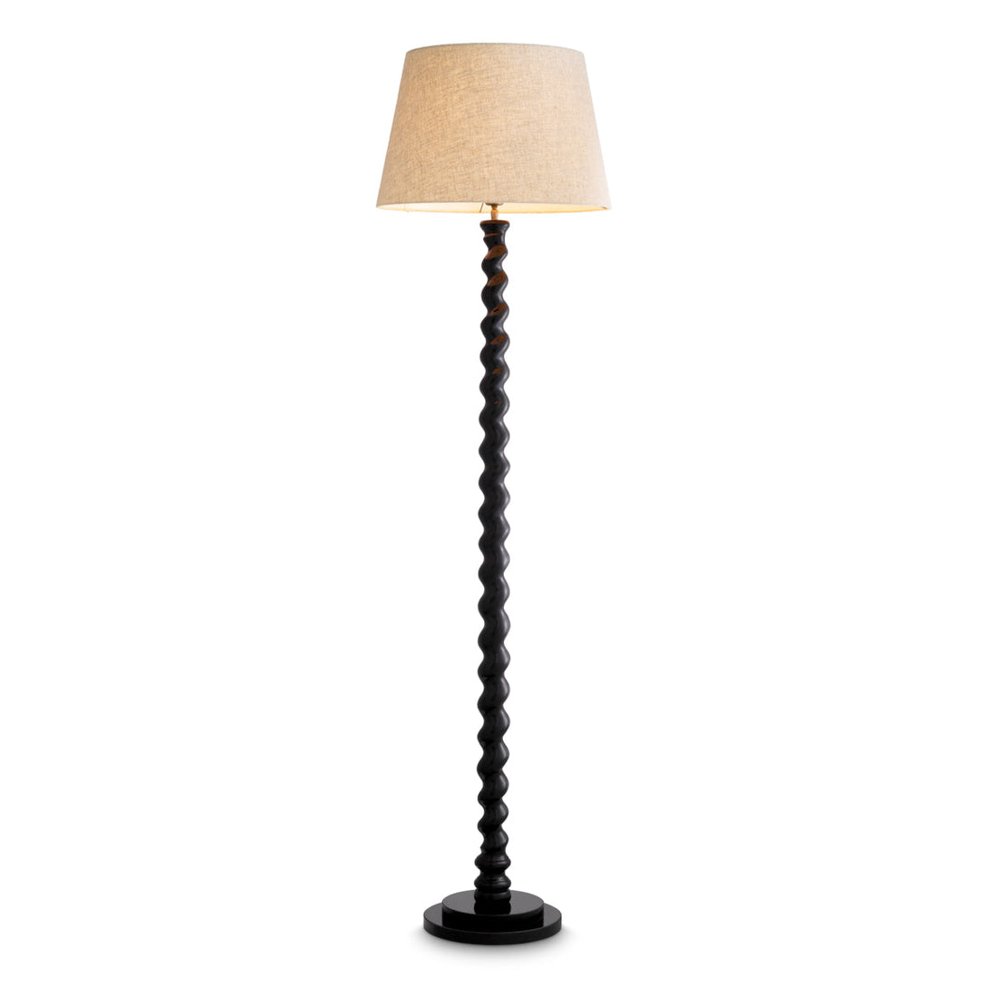 Floor Lamp Massimo Piano Black Finish Lighting Eichholtz