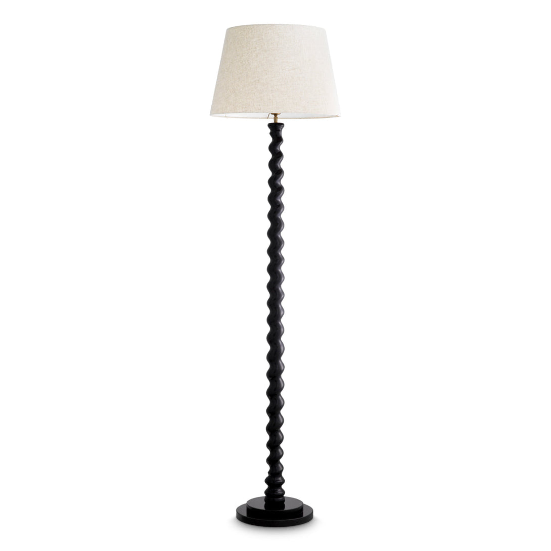 Floor Lamp Massimo Piano Black Finish Lighting Eichholtz