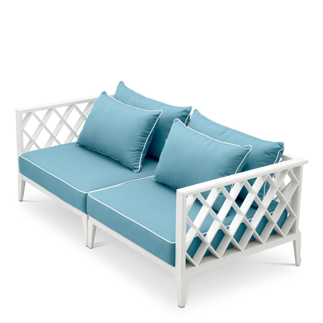 Outdoor Sofa Ocean Club S White Finish Outdoor Eichholtz
