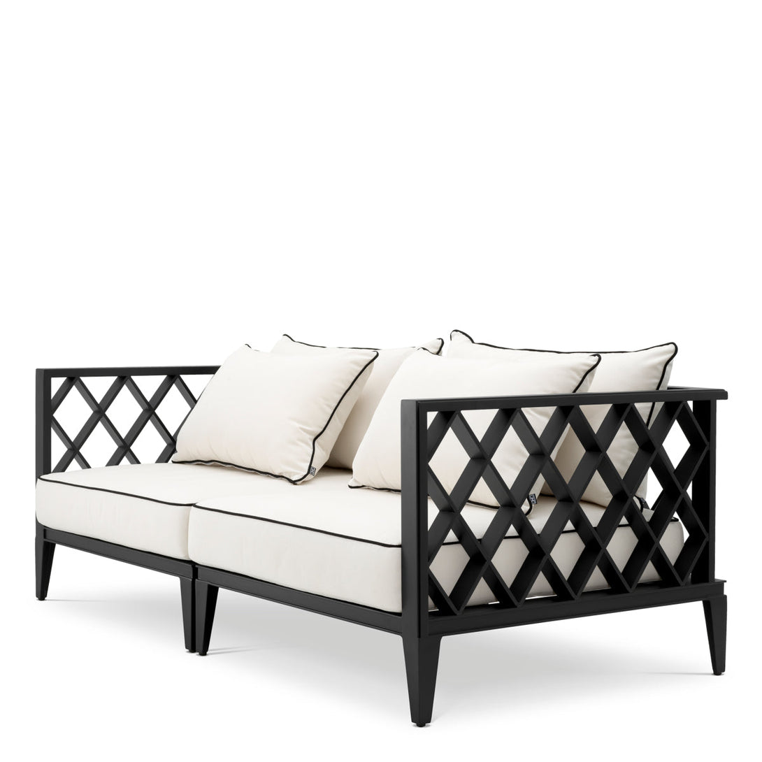 Outdoor Sofa Ocean Club S Black Finish Outdoor Eichholtz