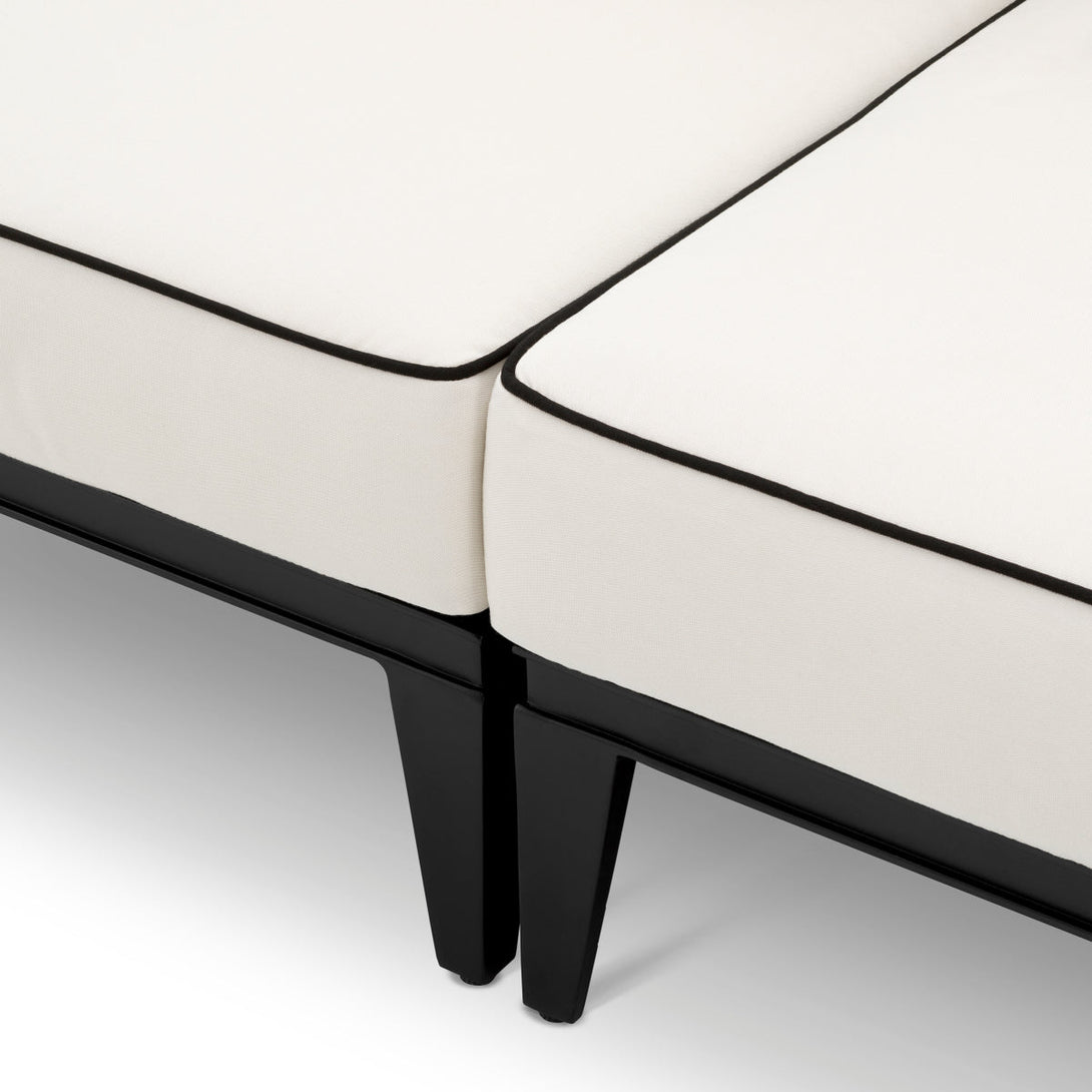 Outdoor Sofa Ocean Club S Black Finish Outdoor Eichholtz