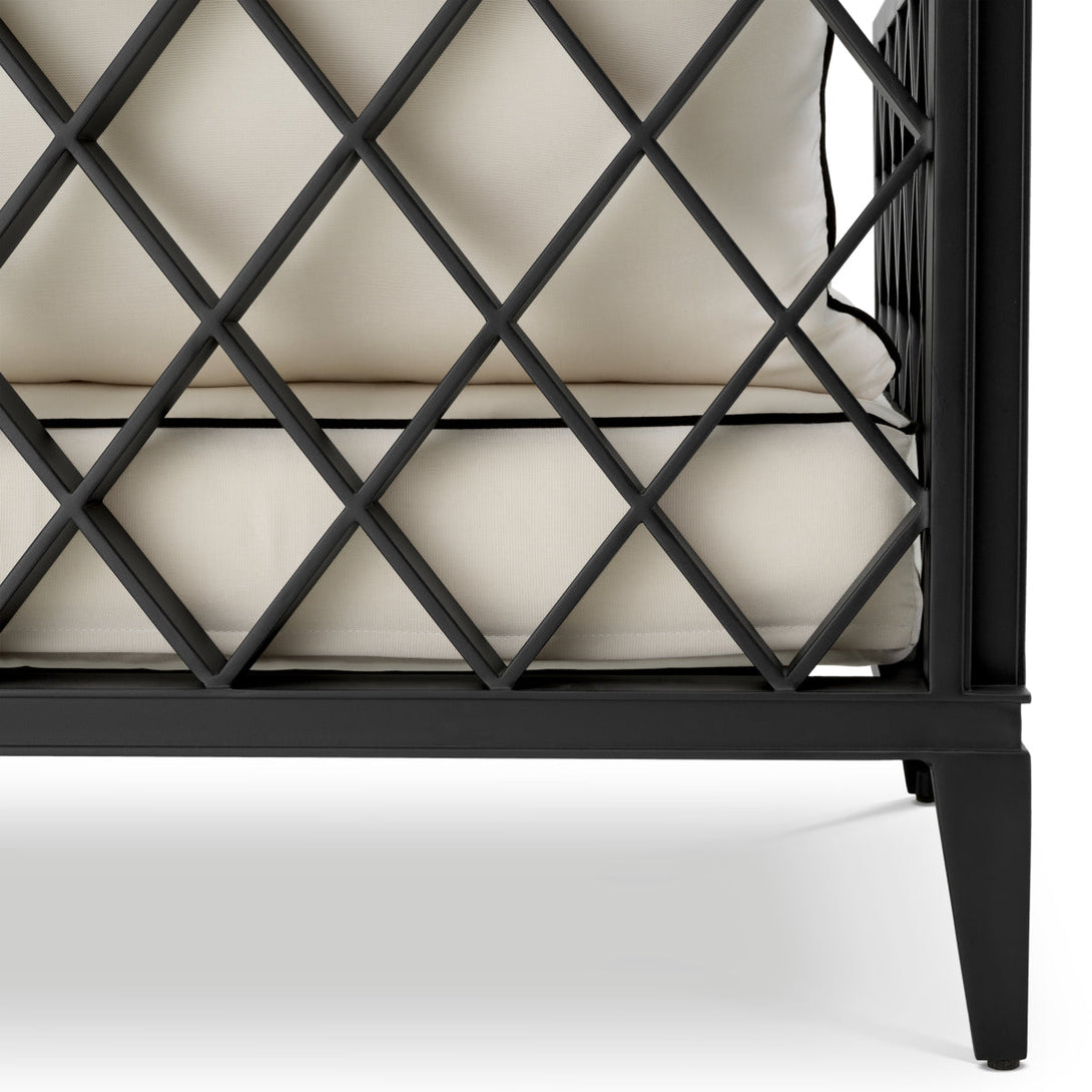 Outdoor Sofa Ocean Club S Black Finish Outdoor Eichholtz