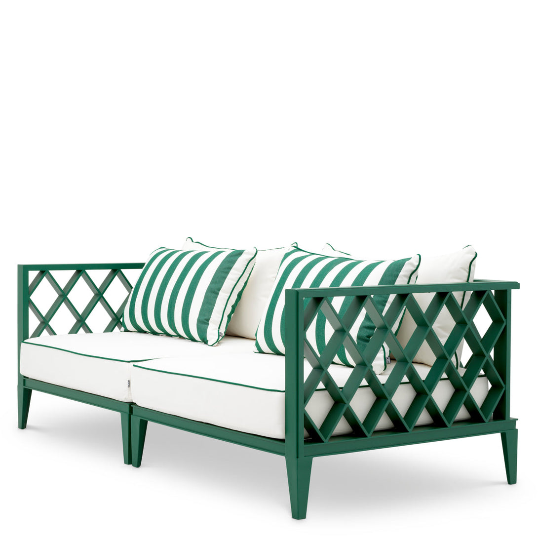 Outdoor Sofa Ocean Club S Green Finish Outdoor Eichholtz