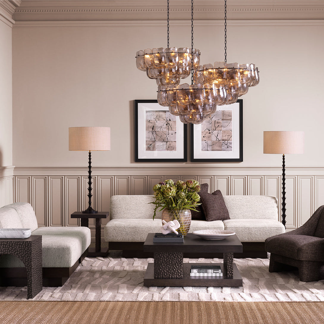 Floor Lamp Arabella Piano Black Finish Lighting Eichholtz