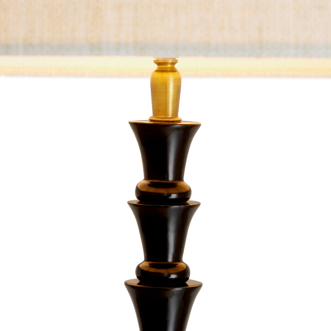 Floor Lamp Arabella Piano Black Finish Lighting Eichholtz