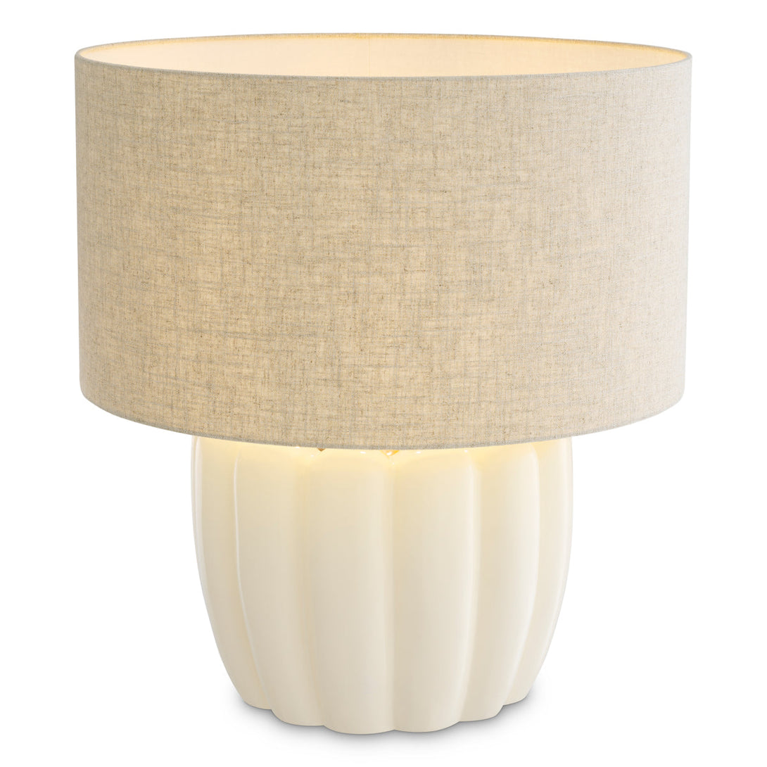 Table Lamp Barocco Off-White Finish Lighting Eichholtz
