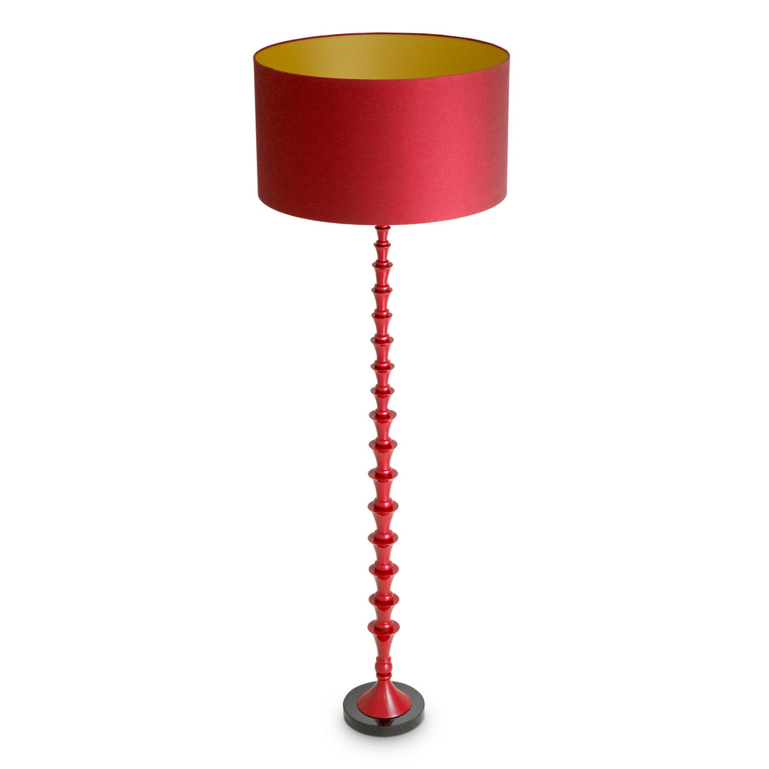 Floor Lamp Arabella Bordeaux Red Finish Lighting Eichholtz