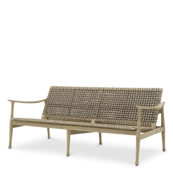 Outdoor Sofa Manzo Aged Teak Outdoor Eichholtz