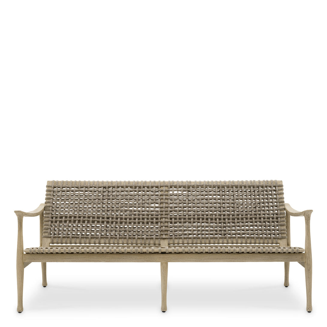 Outdoor Sofa Manzo Aged Teak Outdoor Eichholtz