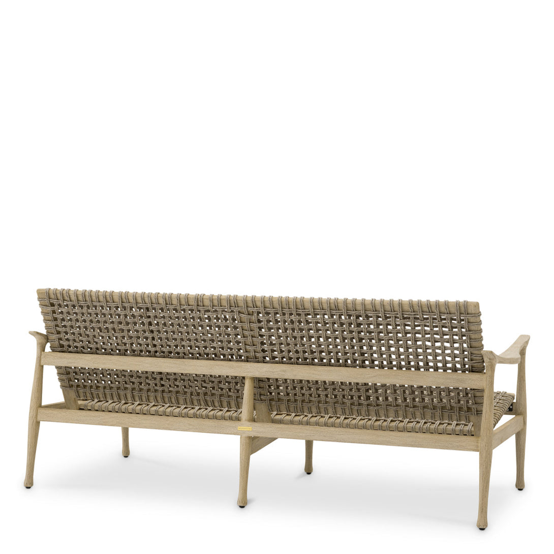 Outdoor Sofa Manzo Aged Teak Outdoor Eichholtz