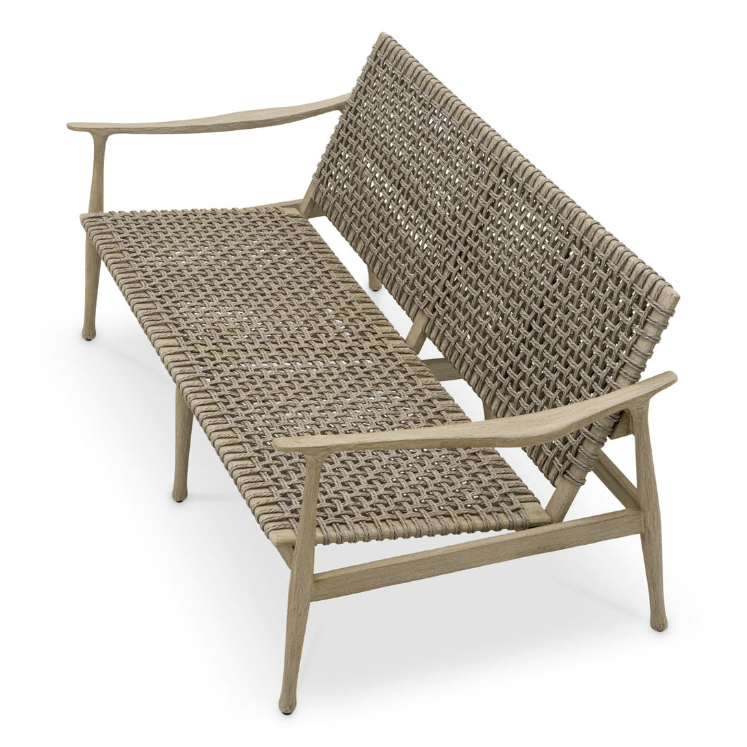Outdoor Sofa Manzo Aged Teak Outdoor Eichholtz