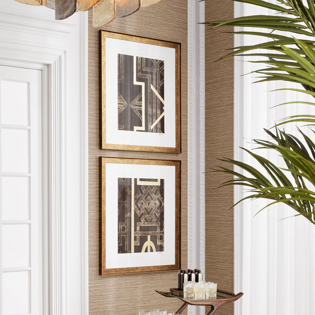 Print Trellis Pattern by Ethan Harper I set of 2 Accessories Eichholtz