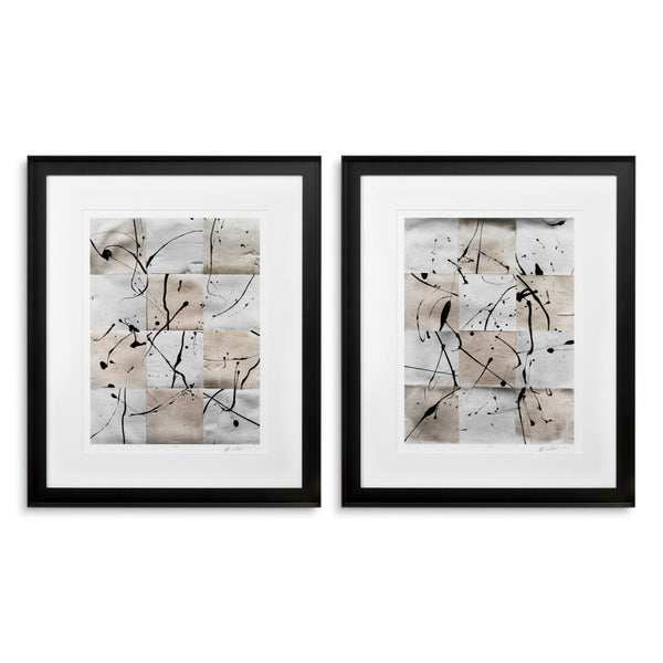 Print Ink Casting by Michael Willett set of 2 Accessories Eichholtz