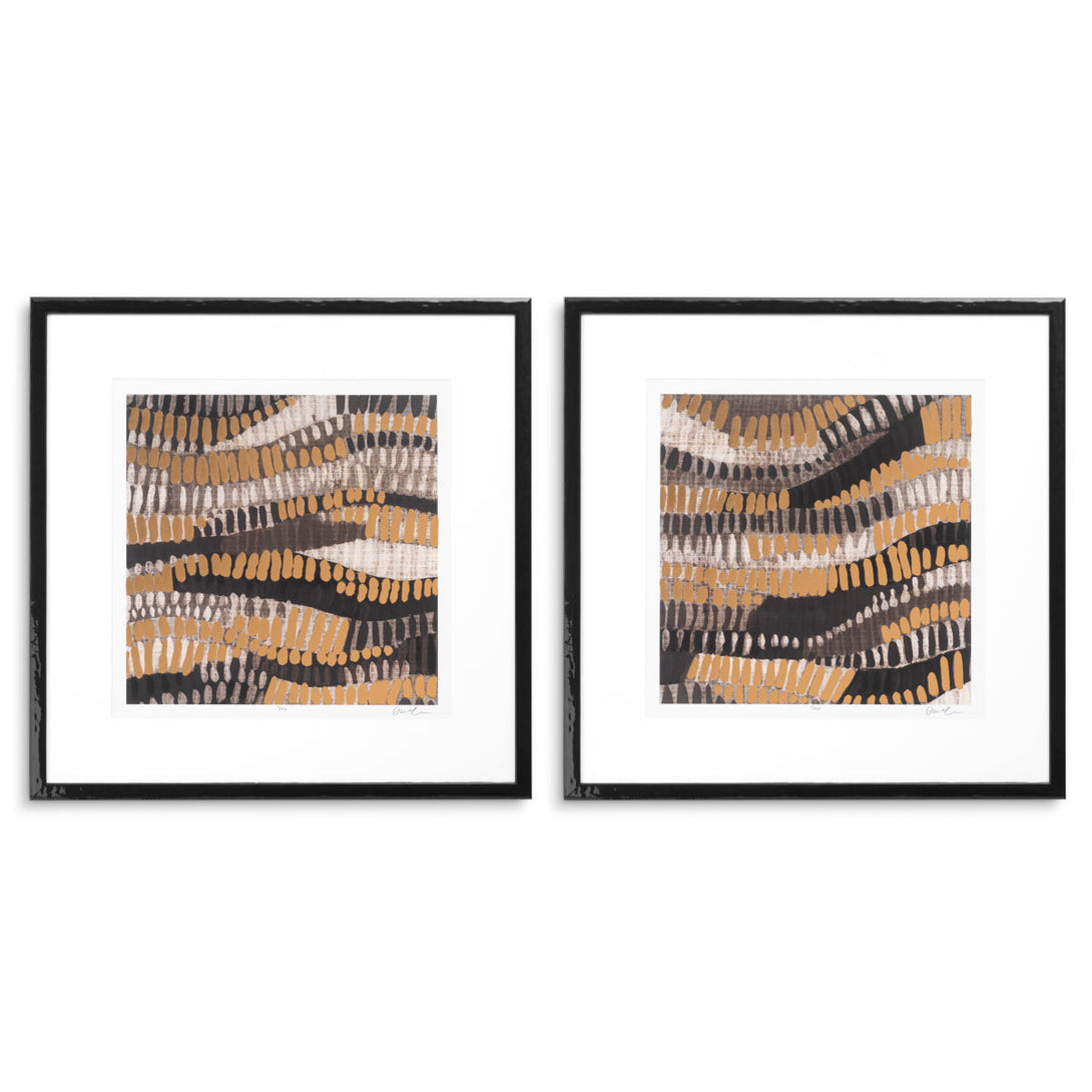 Print Metallic Undulation by June Erica Vess set 2 Accessories Eichholtz