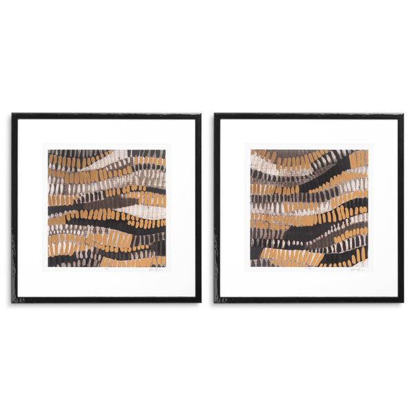 Print Metallic Undulation by June Erica Vess set 2 Accessories Eichholtz