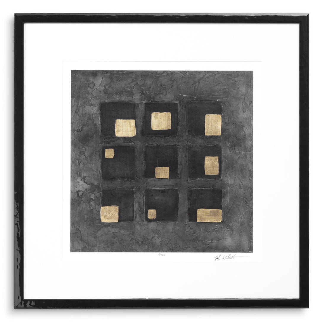 Print Black Squares by Michael Willett set of 2 Accessories Eichholtz