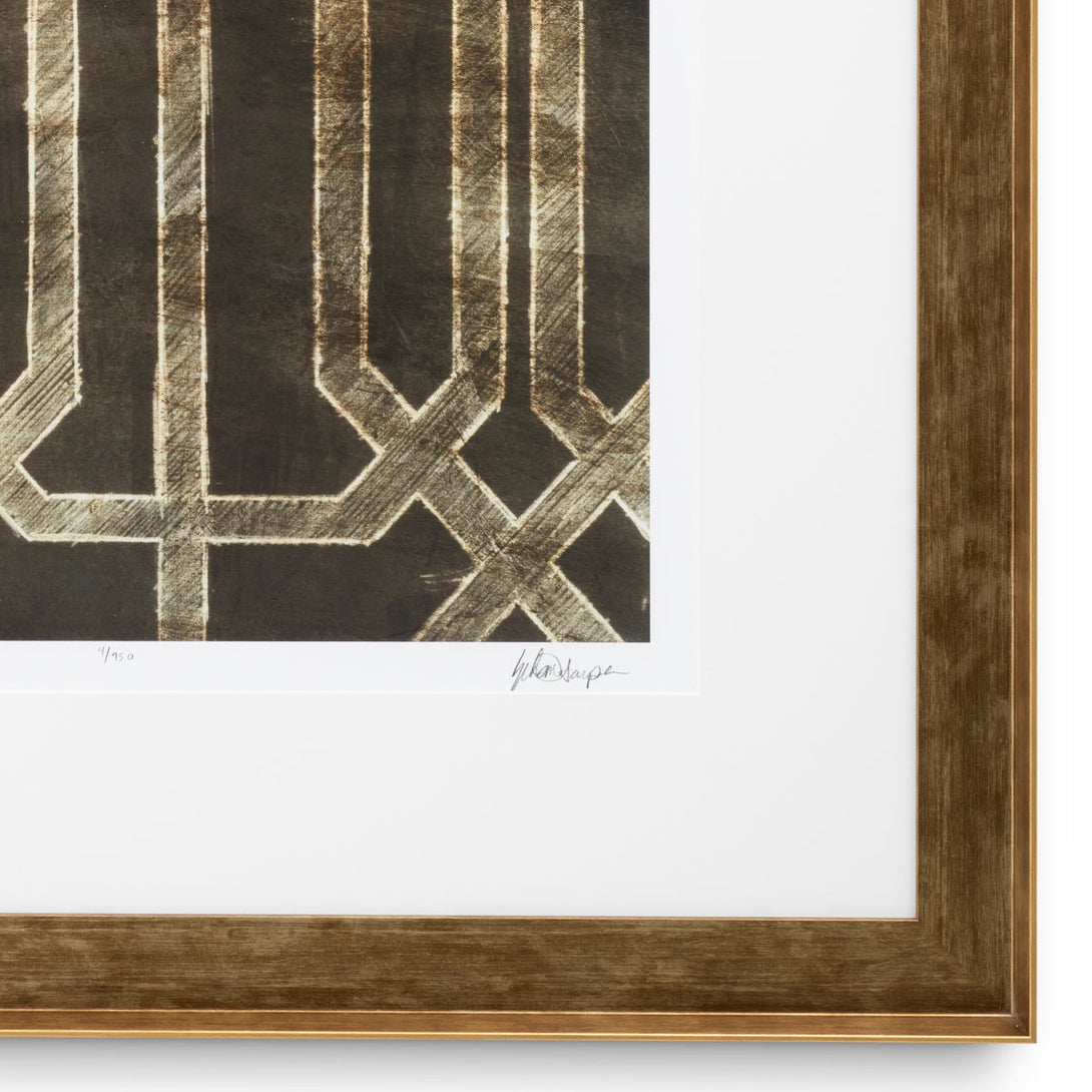 Print Trellis Pattern by Ethan Harper II set of 2 Accessories Eichholtz