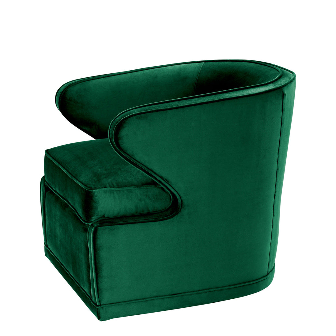 Swivel Chair Dorset Roche Green Velvet Furniture Eichholtz