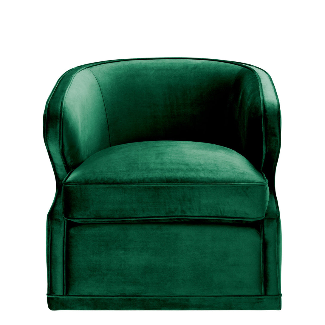 Swivel Chair Dorset Roche Green Velvet Furniture Eichholtz