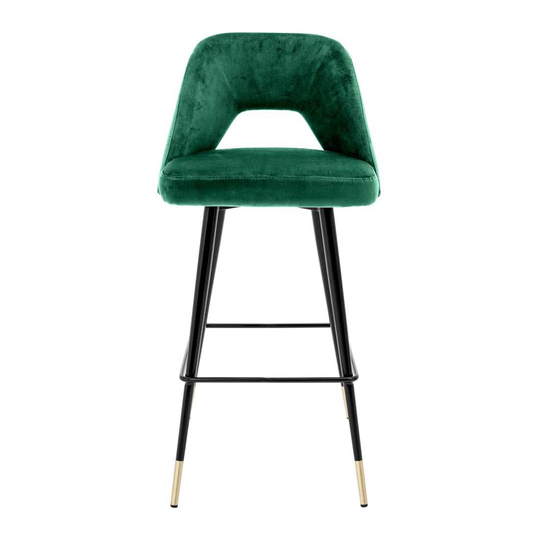 Bar Stool Avorio Roche Green Velvet Furniture Eichholtz