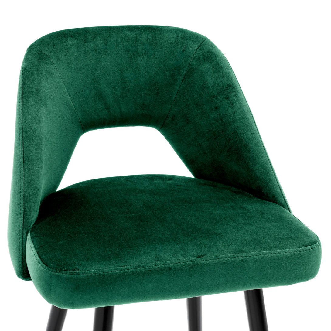 Bar Stool Avorio Roche Green Velvet Furniture Eichholtz