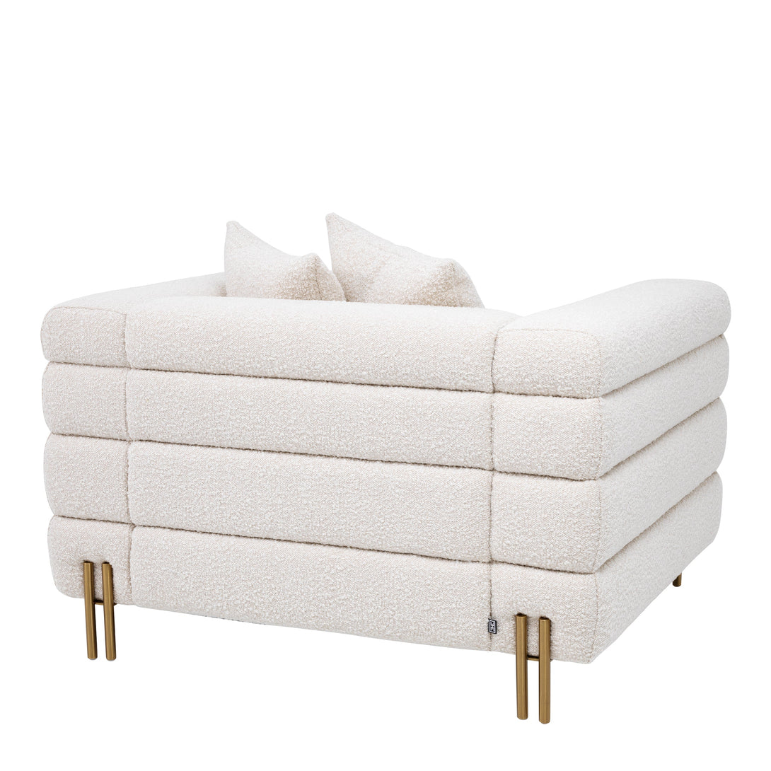 Chair York Boucl&Eacute; Cream Furniture Eichholtz