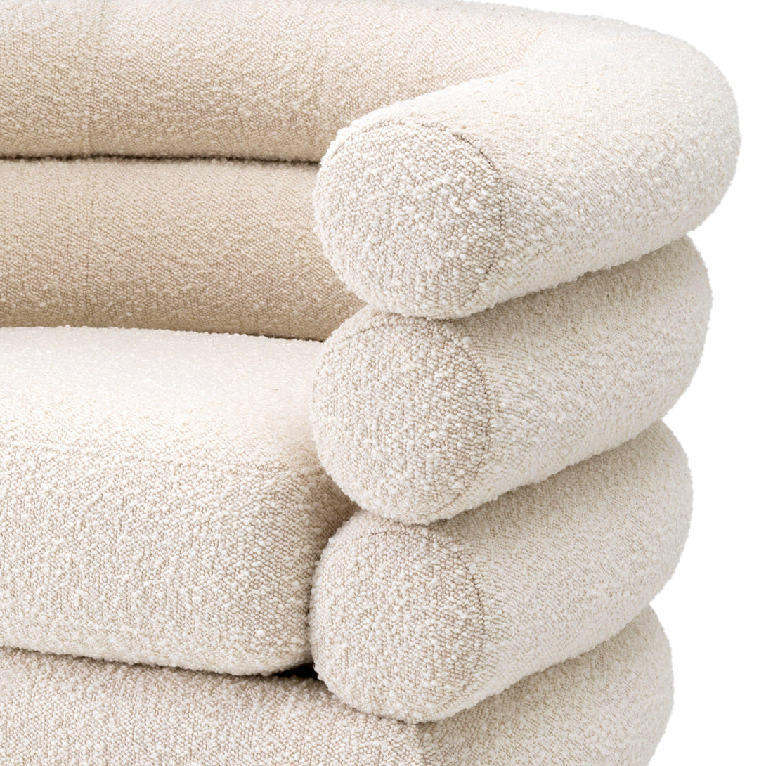 Swivel Chair Maguire Boucl&Eacute; Cream Furniture Eichholtz