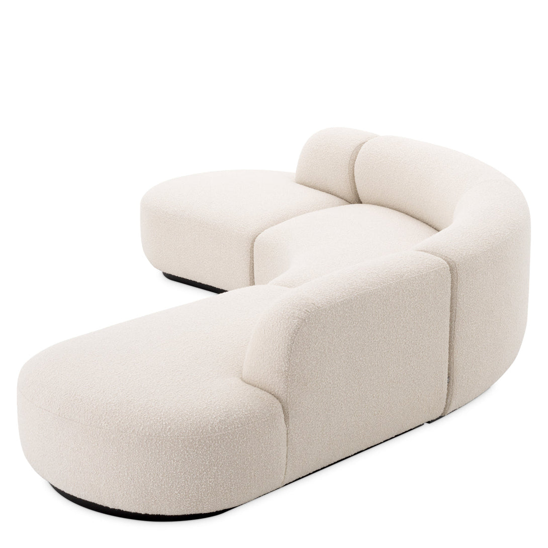 Sofa Björn L Boucl&Eacute; Cream Furniture Eichholtz