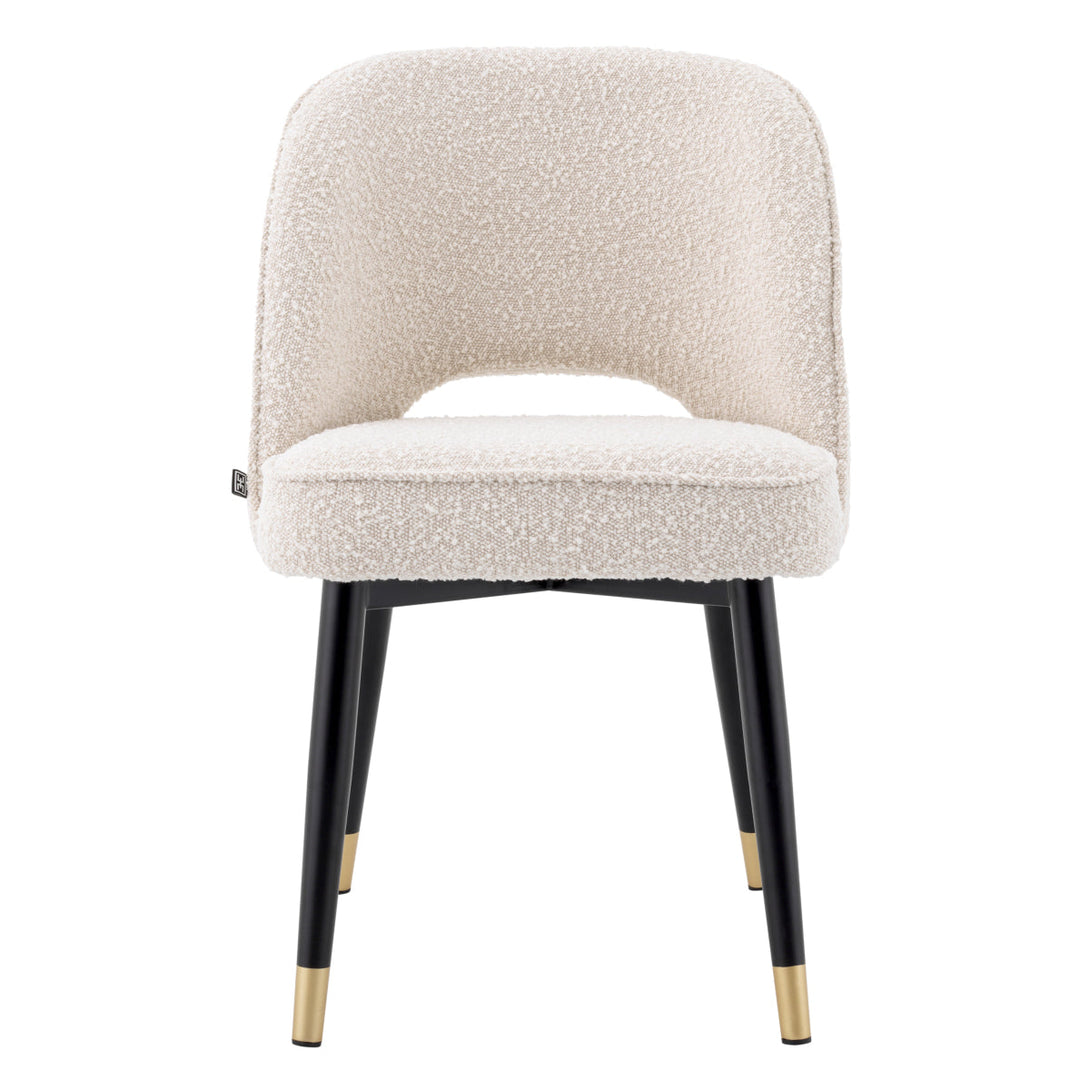 Dining Chair Cliff Set Of 2 Boucl&Eacute; Cream Furniture Eichholtz