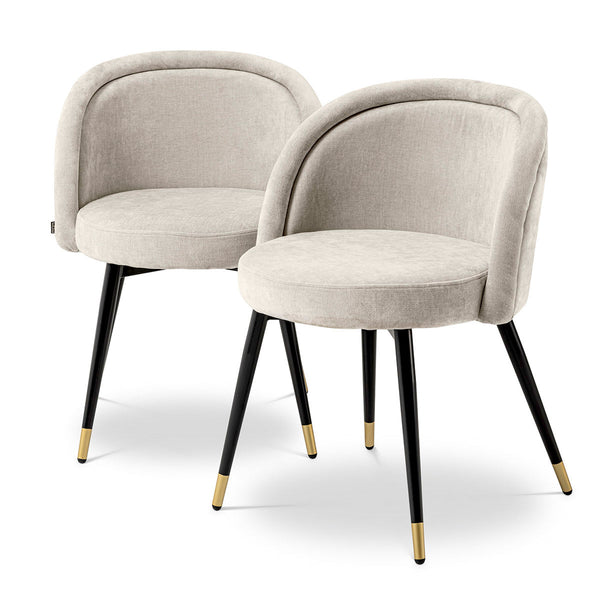 Dining Chair Chloé Set Of 2 Clarck Sand Furniture Eichholtz