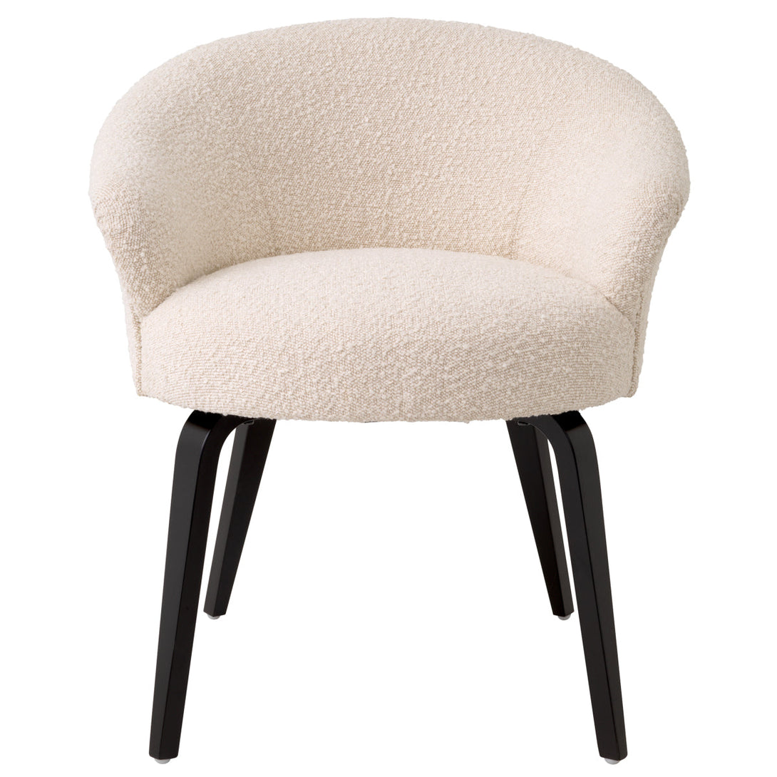 Dining Chair Moretti Boucl&Eacute; Cream Furniture Eichholtz