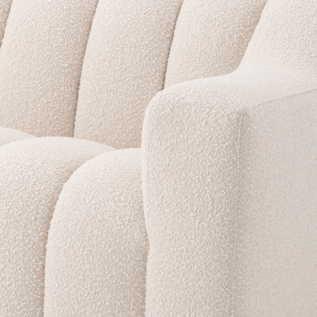 Sofa Kelly L Boucl&Eacute; Cream Furniture Eichholtz