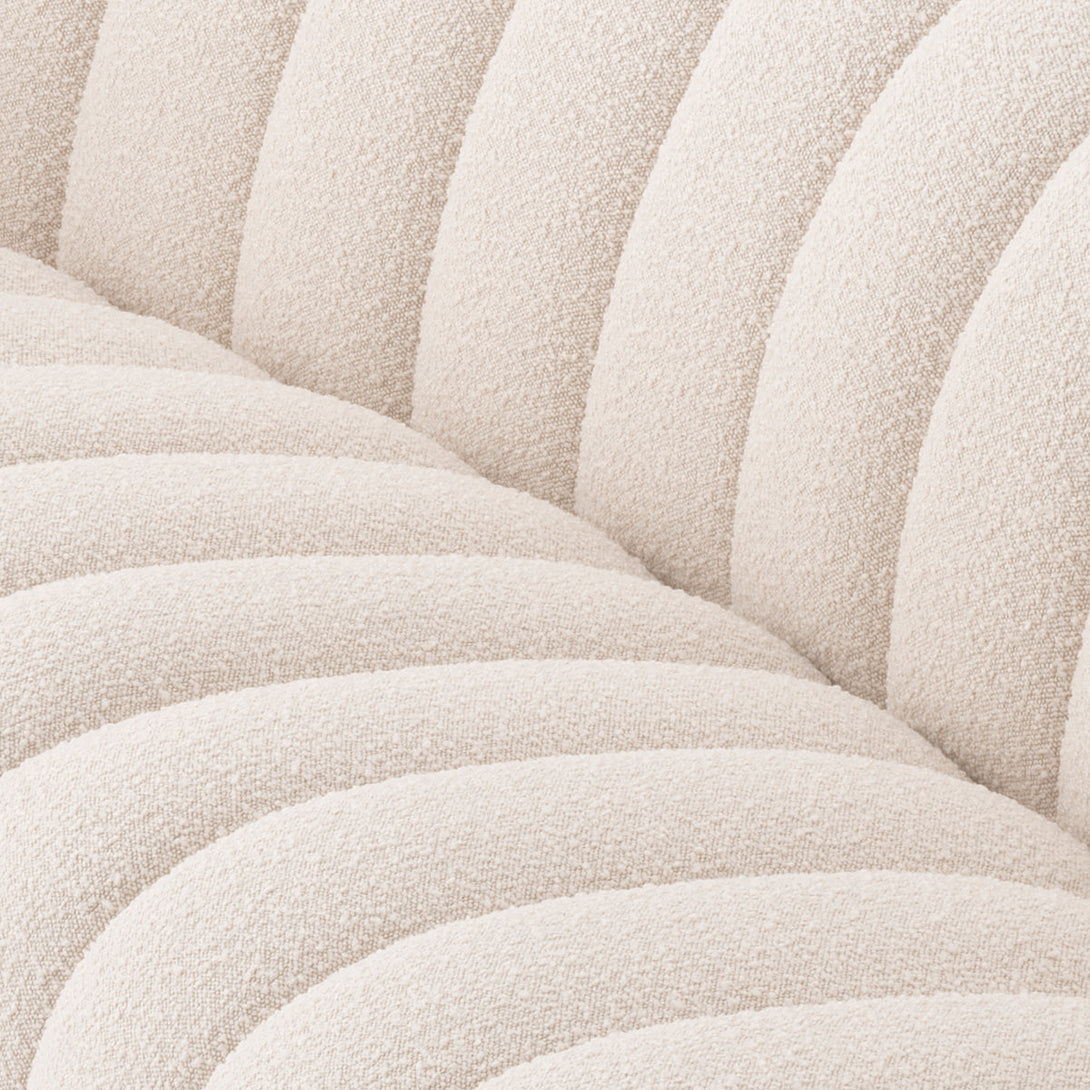 Sofa Kelly L Boucl&Eacute; Cream Furniture Eichholtz