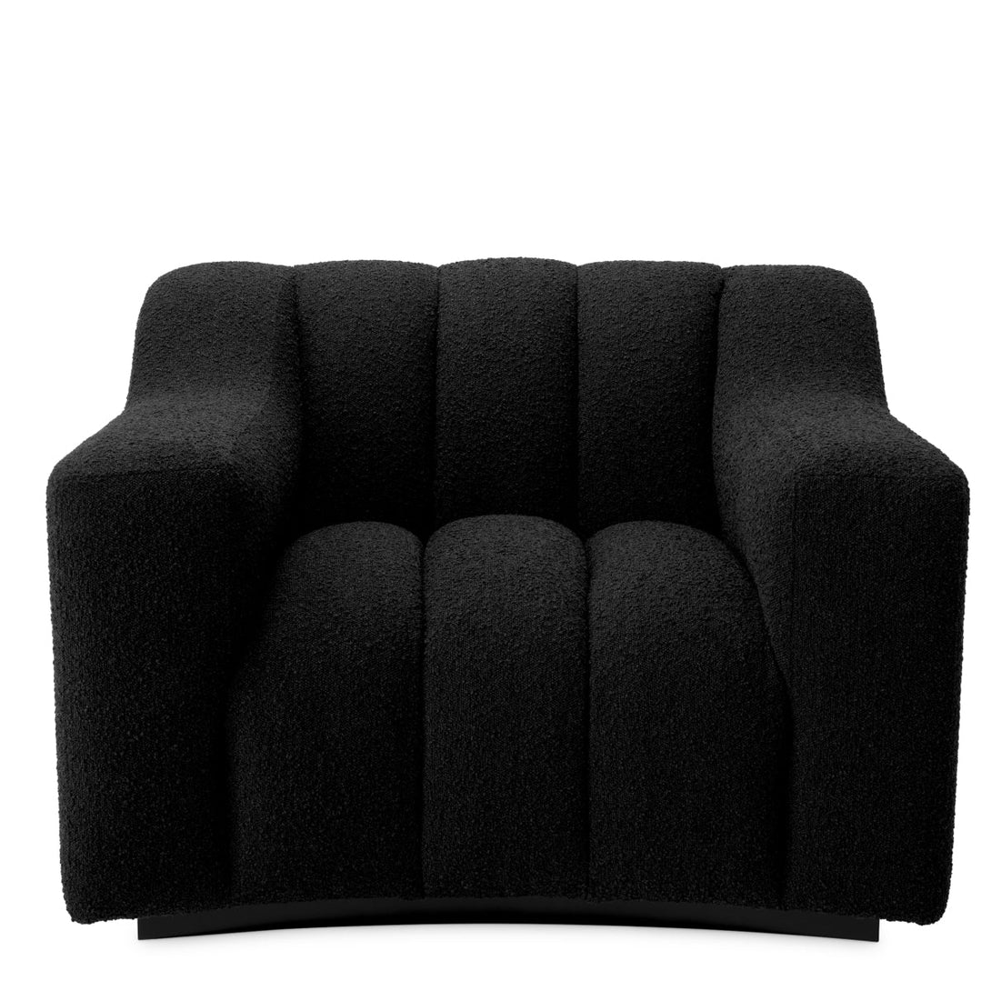 Chair Kelly Boucl&Eacute; Black Furniture Eichholtz