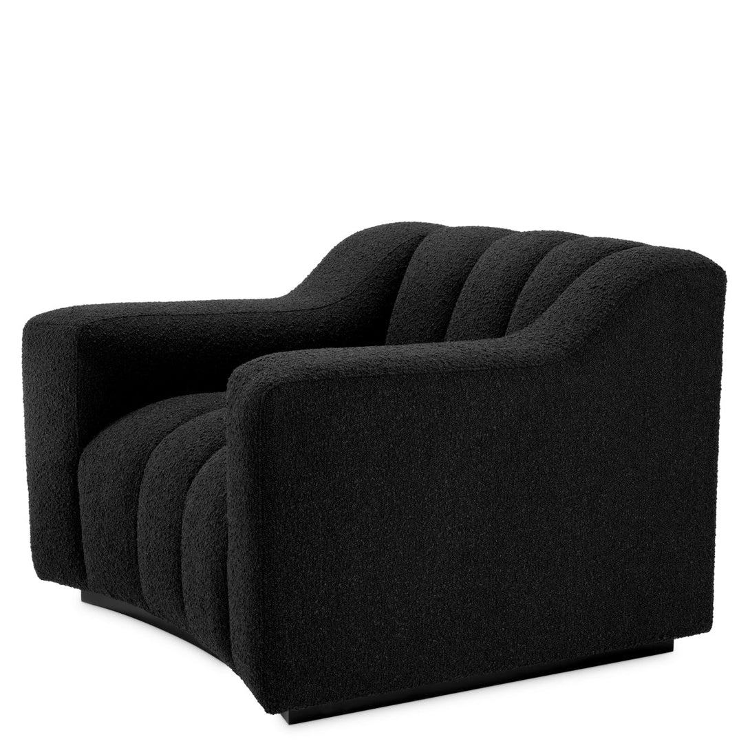 Chair Kelly Boucl&Eacute; Black Furniture Eichholtz