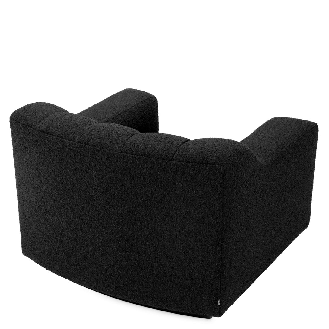 Chair Kelly Boucl&Eacute; Black Furniture Eichholtz
