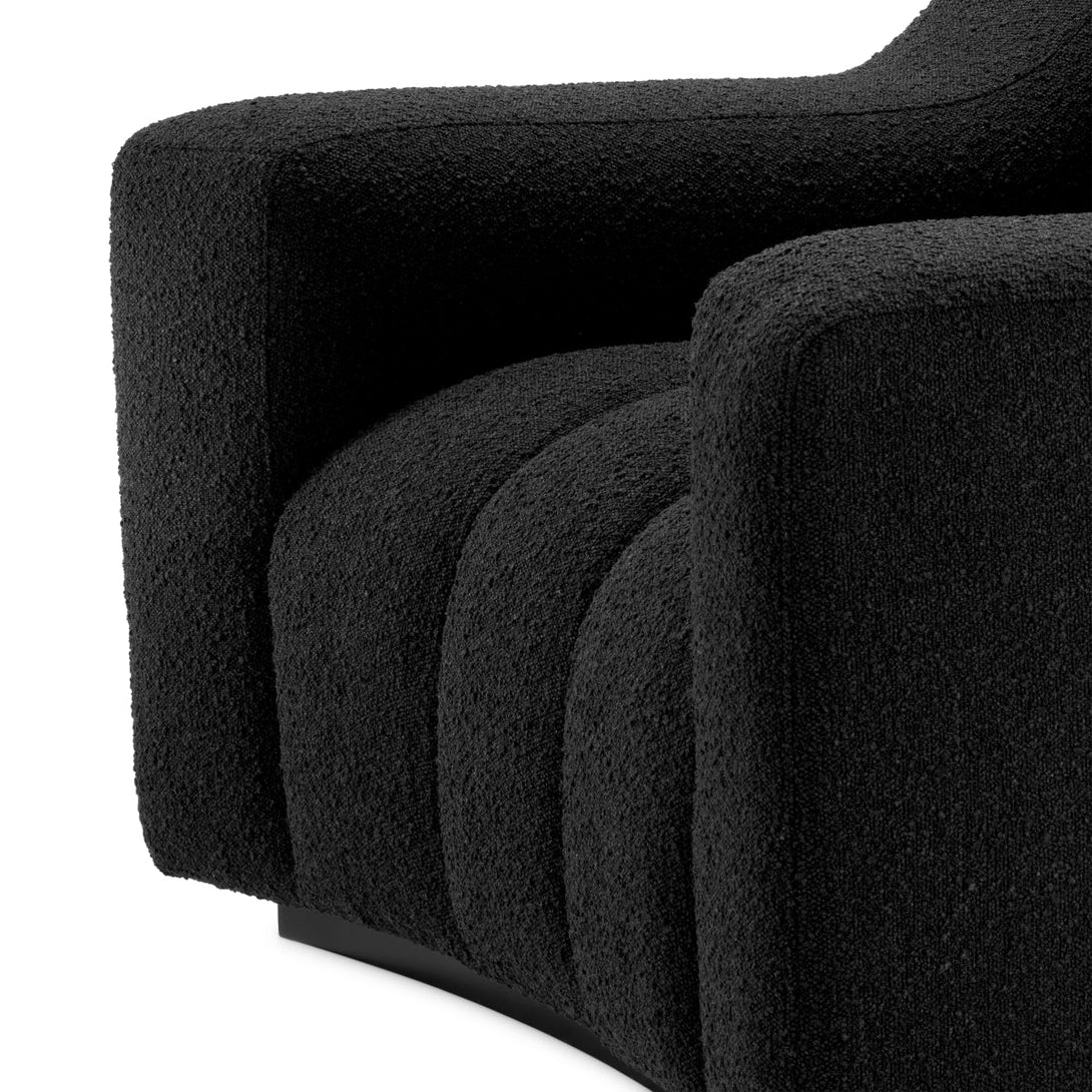 Chair Kelly Boucl&Eacute; Black Furniture Eichholtz
