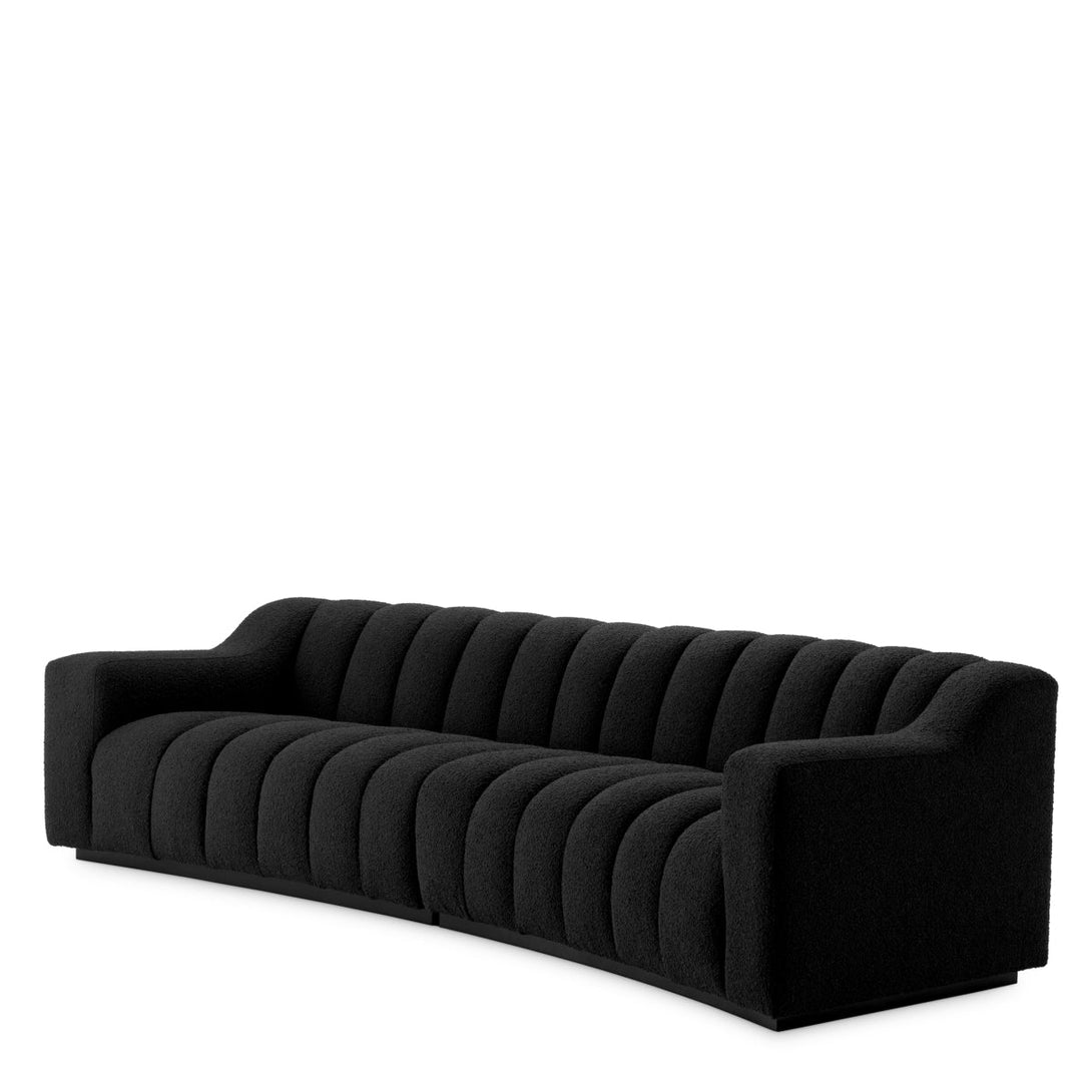Sofa Kelly L Boucl&Eacute; Black Furniture Eichholtz